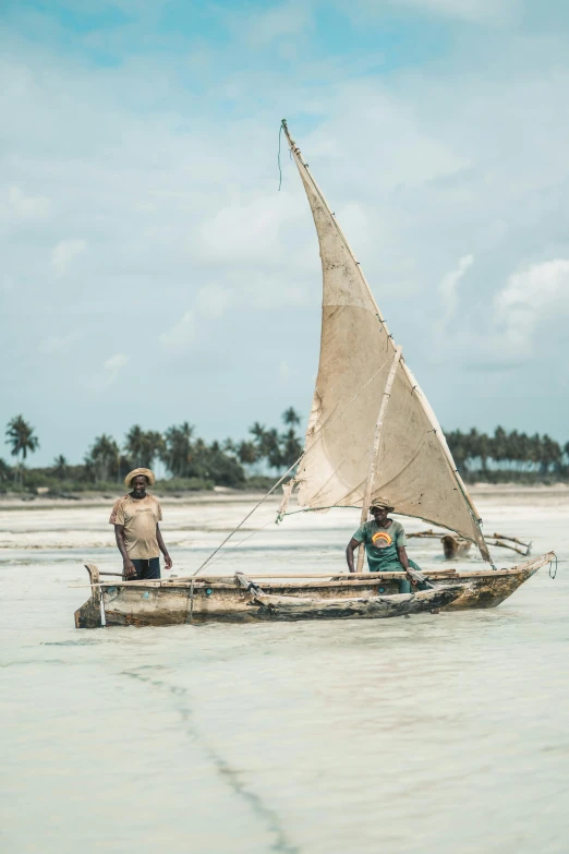 a couple of people that are on a boat in the water, hurufiyya, shabab alizadeh, slide show, sails, tribe members chasing