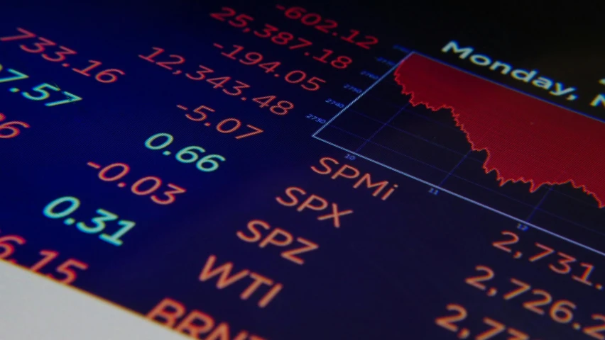 a close up of a computer screen with numbers on it, pexels, excessivism, trading stocks, a sad, jerome powell, promo image