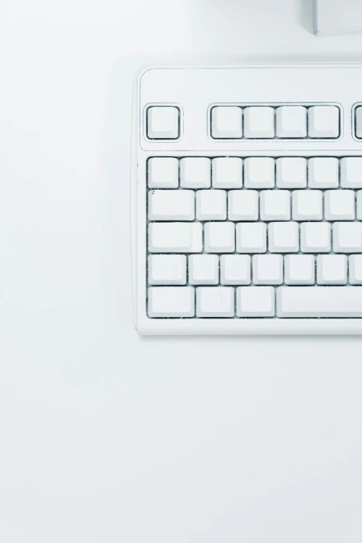 a computer keyboard sitting on top of a white desk, by Andries Stock, unsplash, computer art, my computer icon, blank, background image