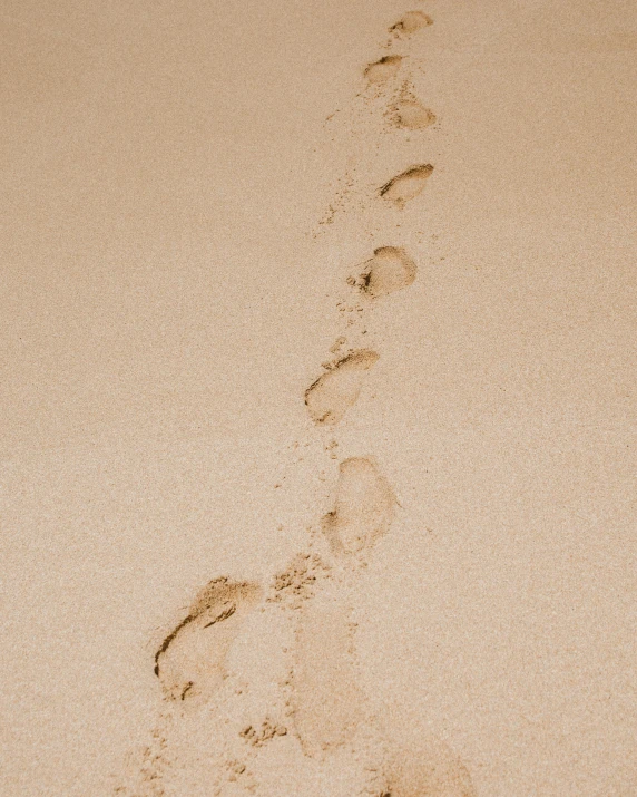 a couple of footprints that are in the sand, an album cover, by Lucia Peka, trending on pexels, minimalism, light tan, non-binary, 15081959 21121991 01012000 4k, runway