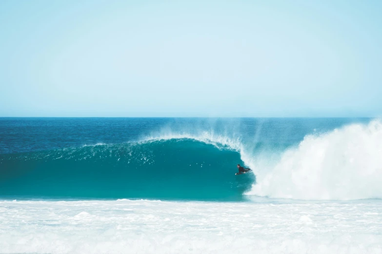 a man riding a wave on top of a surfboard, pexels contest winner, minimalism, looking through a portal, o'neill cylinder colony, whealan, near his barrel home