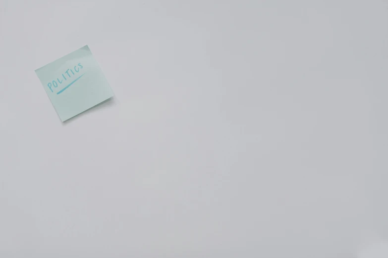 a piece of paper sitting on top of a refrigerator, aestheticism, light blue, business card, background image, white minimalistic background