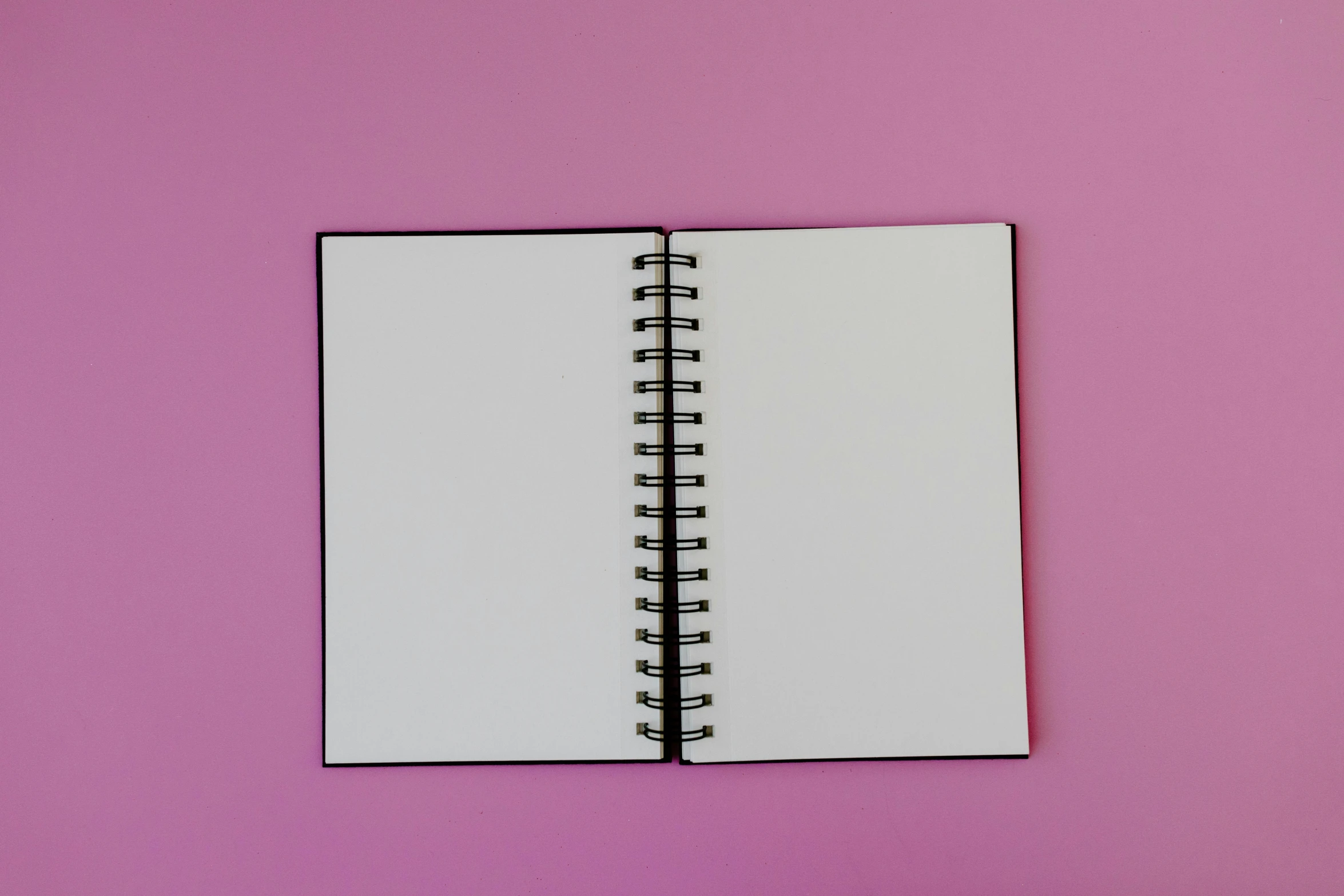 an open notebook on a pink background, unsplash, low quality photo, centred in image, inside view, 'groovy'