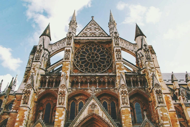 a large cathedral with a clock on the front of it, pexels contest winner, 🚿🗝📝, 1 9 th century london, 🎀 🗡 🍓 🧚, pointed arches