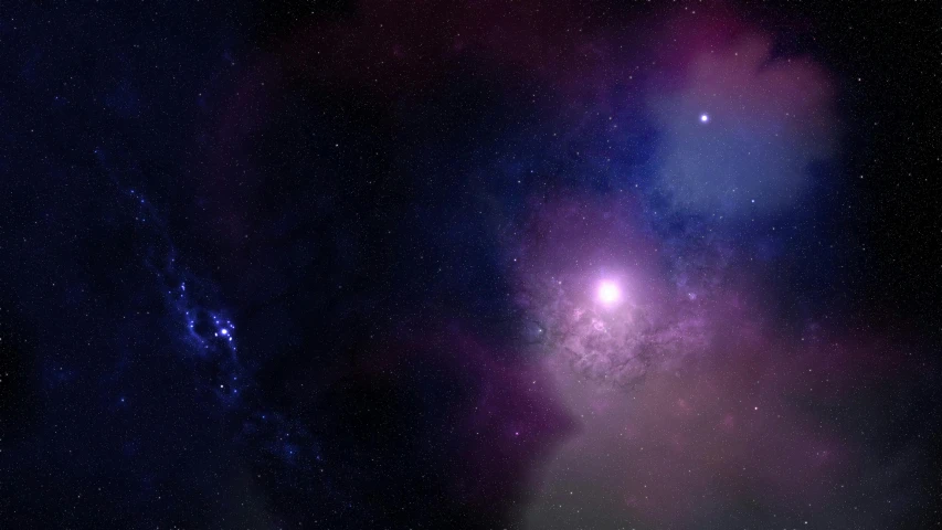 a group of stars that are in the sky, an album cover, pexels, space art, purple ambient light, spaceengine, indigo renderer, purple