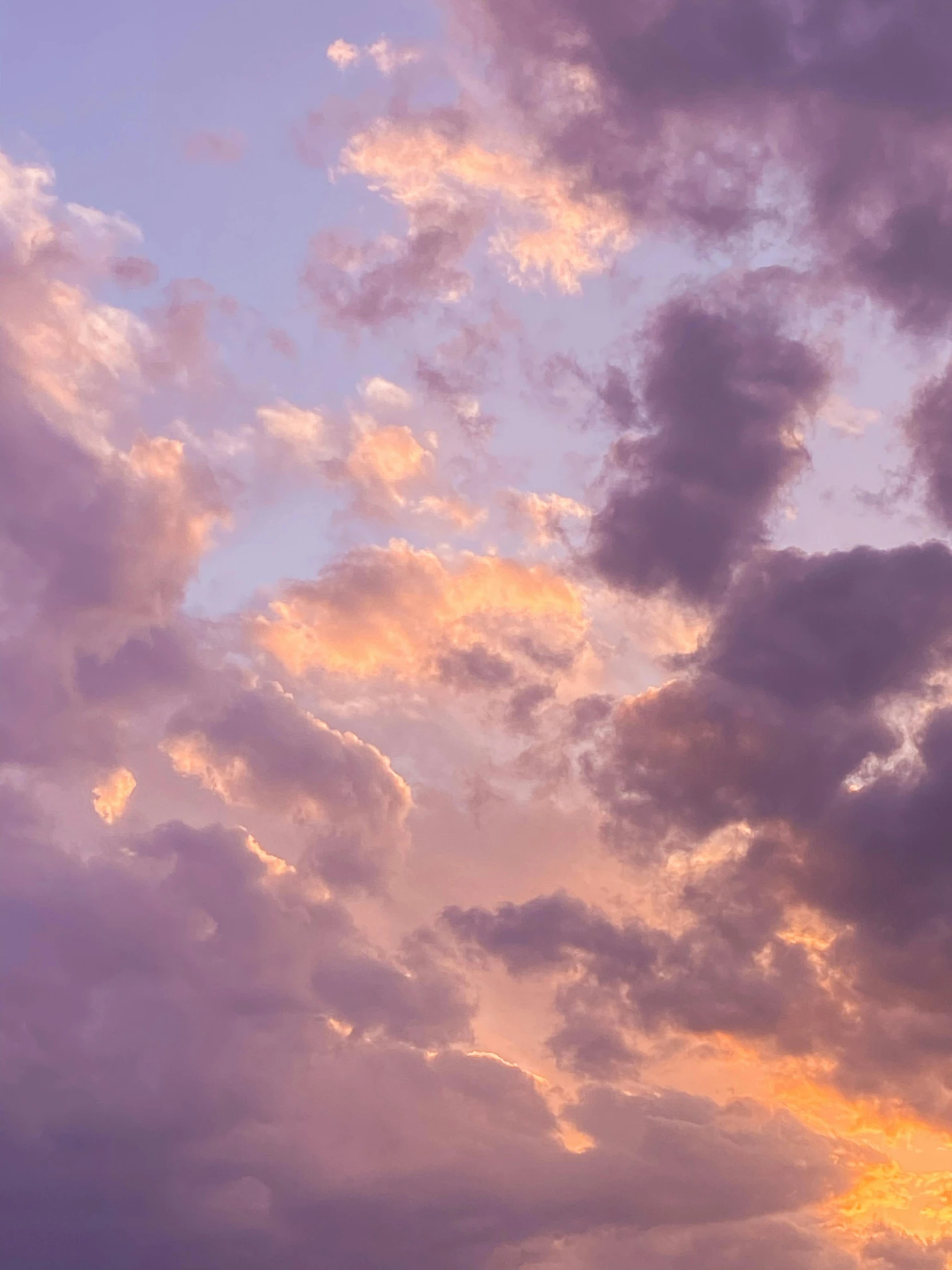 there is a plane that is flying in the sky, by Carey Morris, trending on unsplash, romanticism, soft lilac skies, ☁🌪🌙👩🏾, some orange and purple, major arcana sky