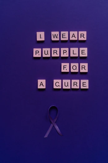 i wear purple for a cure, a picture, inspired by Itō Seiu, pexels contest winner, antipodeans, digital image, ƒ/3.5, reassuring, - 12p