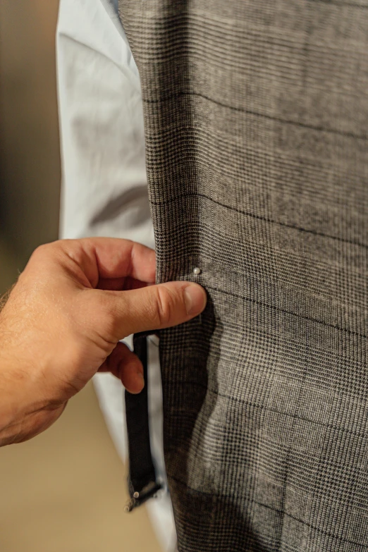a close up of a person wearing a suit, assembly instructions, highly_detailded, pinned joints, inspect in inventory image