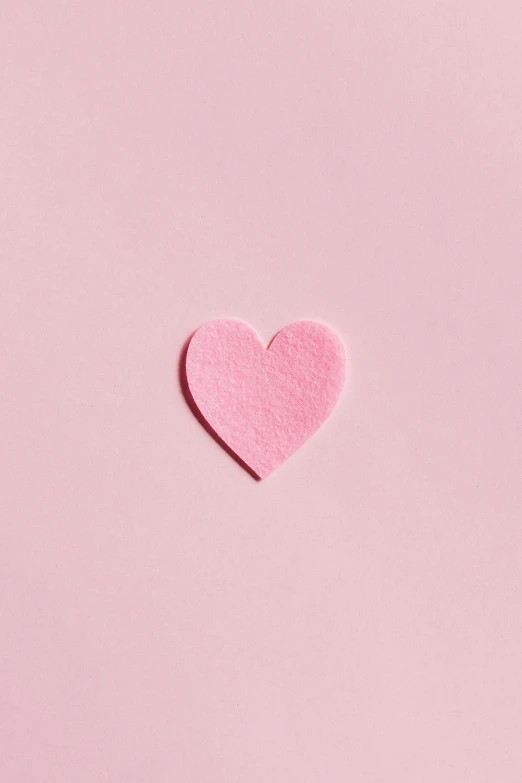 a pink heart on a pink background, by Gavin Hamilton, trending on pexels, ffffound, felt, cute and lovely, profile picture