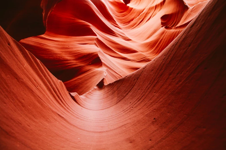 a close up of the inside of a canyon, pexels contest winner, art nouveau, songlines, instagram post, reddish, light tan