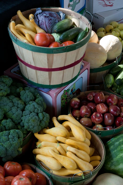 a table topped with lots of different types of fruits and vegetables, by Dan Scott, fruits in a basket, slide show, close - up photo