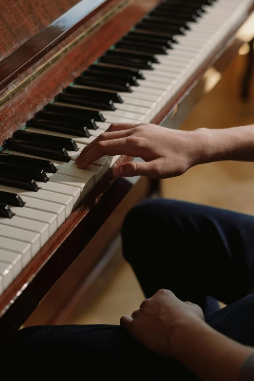 a close up of a person playing a piano, jama jurabaev, youtube thumbnail, paul barson, 15081959 21121991 01012000 4k