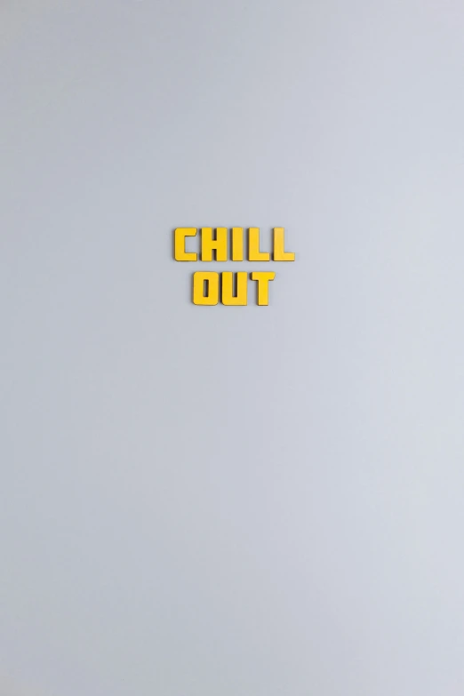 a laptop computer sitting on top of a desk, an album cover, inspired by Chris LaBrooy, chill out, yellow, on a gray background, word