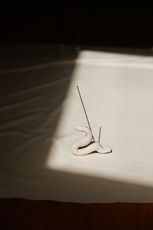 a pair of shoes sitting on top of a bed, an album cover, by Elsa Bleda, unsplash, conceptual art, incense, snake, morning sunlight, ignant