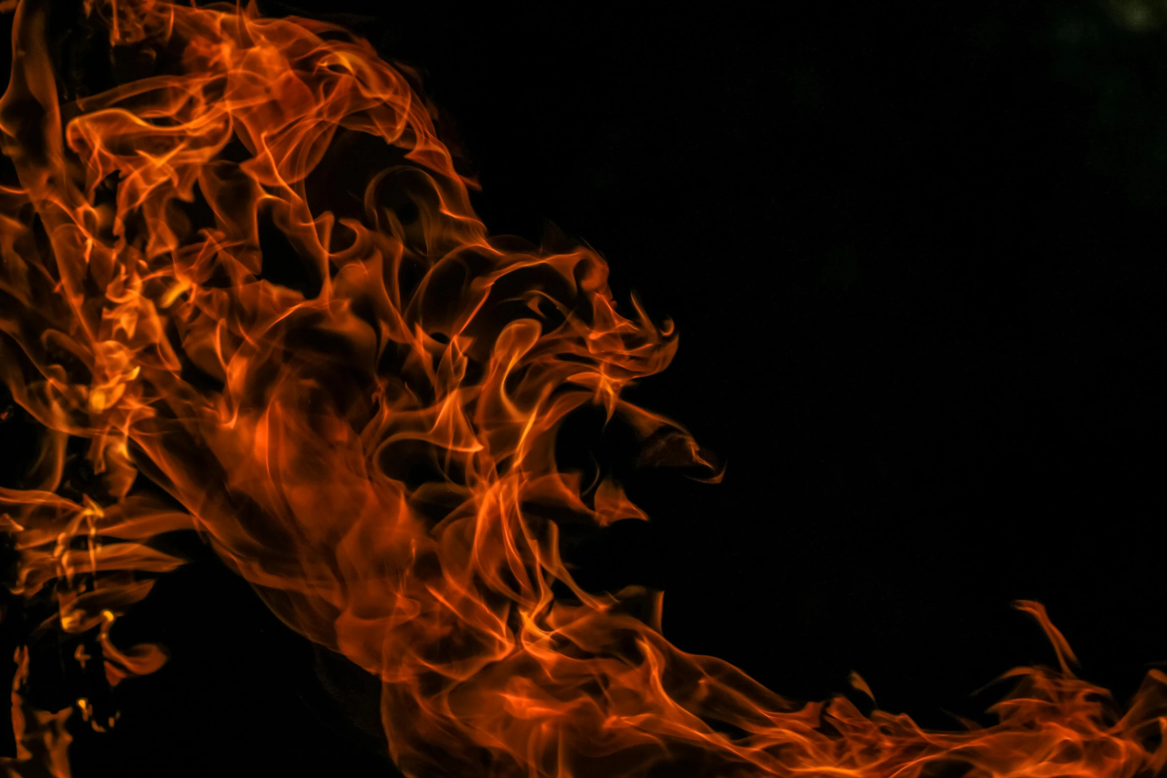 a close up of a fire on a black background, digital art, pexels, profile image, illustration », fiery red, a long-shot
