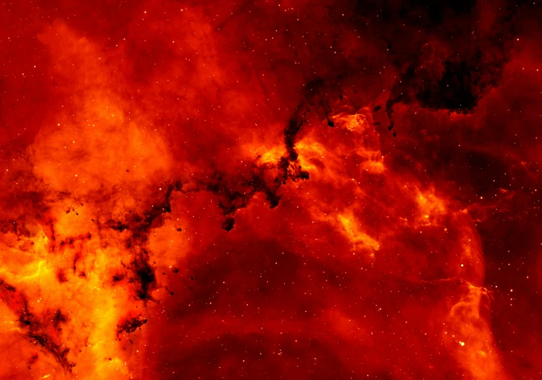 a red sky filled with lots of stars, pexels, space art, lava texture, simulacrum of a space fungus, dark orange black white red, galaxy simulation