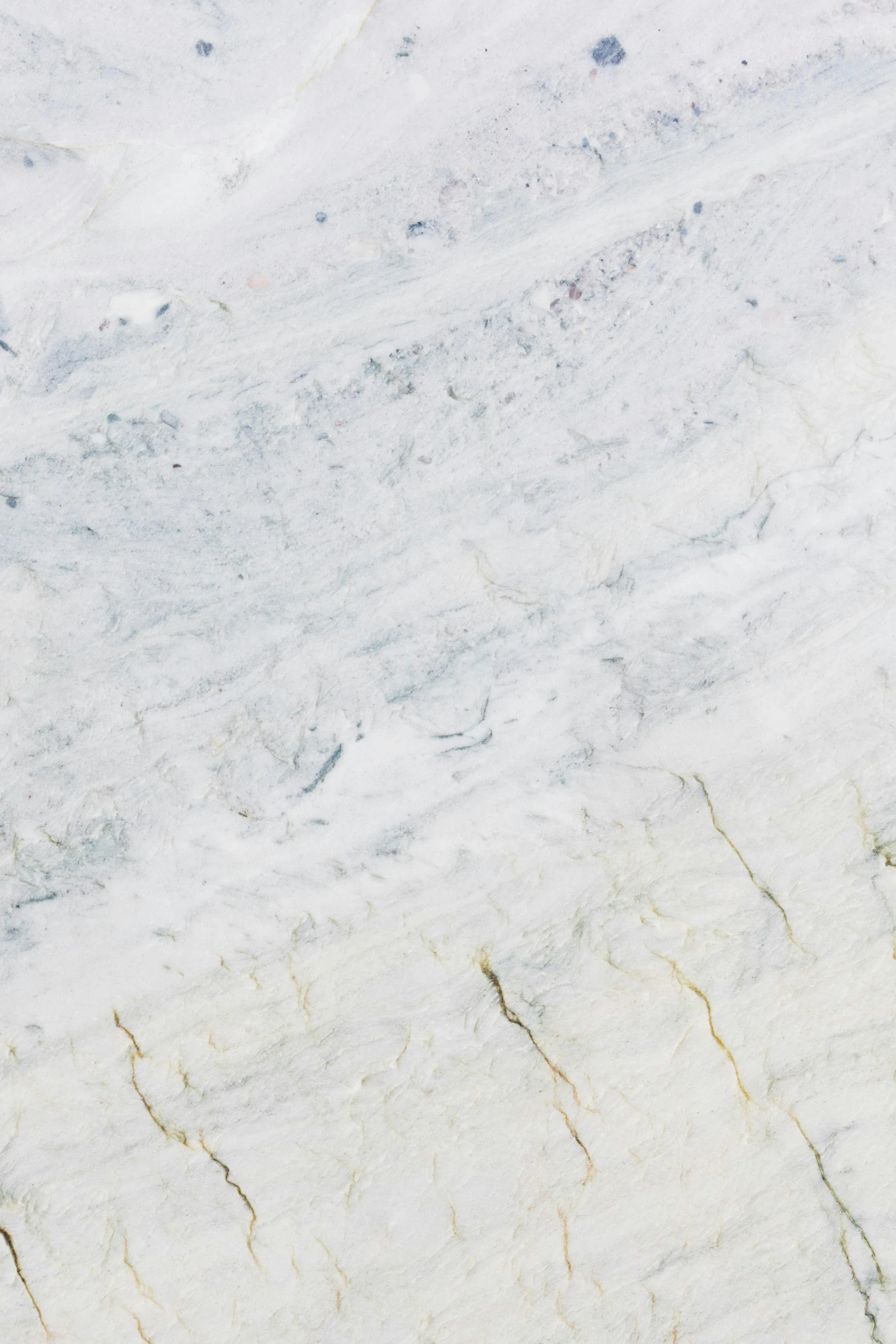 a man riding a snowboard down a snow covered slope, inspired by Andreas Gursky, white travertine terraces, pale blue, high texture detail), polished white marble