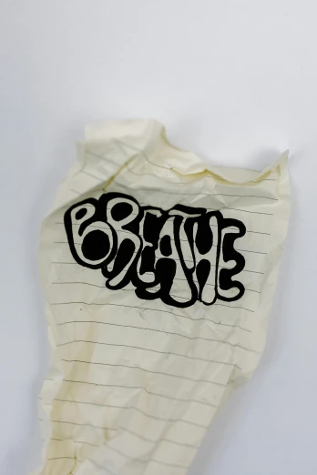 a piece of paper that has some writing on it, an album cover, by David Brewster, clothes made out of veins, breathe, circa 1 9 7 9, in detail