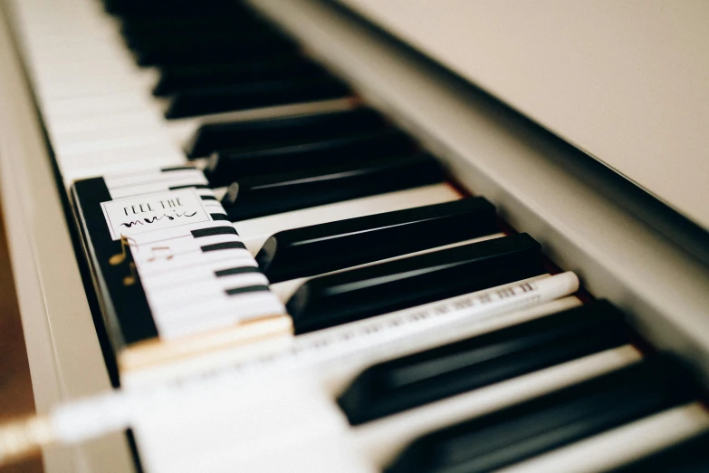 a close up of the keys of a piano, by Carey Morris, trending on pexels, on a pale background, profile image, schools, synth