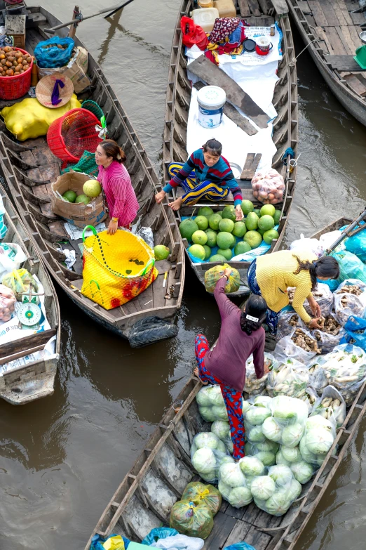 a number of boats in a body of water, pexels contest winner, process art, fresh food market people, bao phan, square, version 3