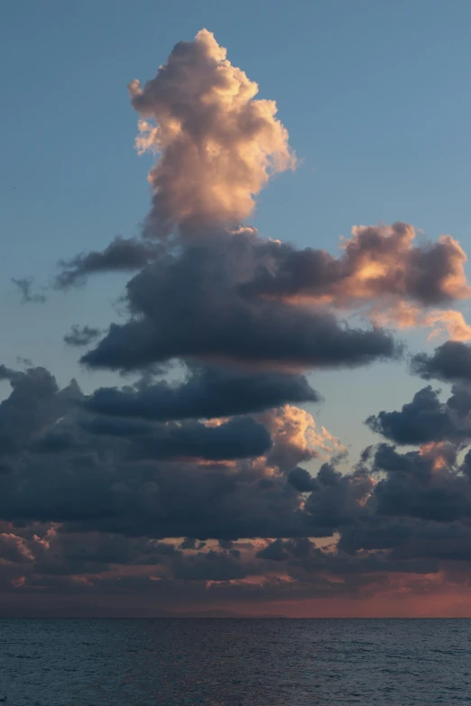 a large body of water under a cloudy sky, a portrait, unsplash, romanticism, layered stratocumulus clouds, evening light, trending photo, ignant