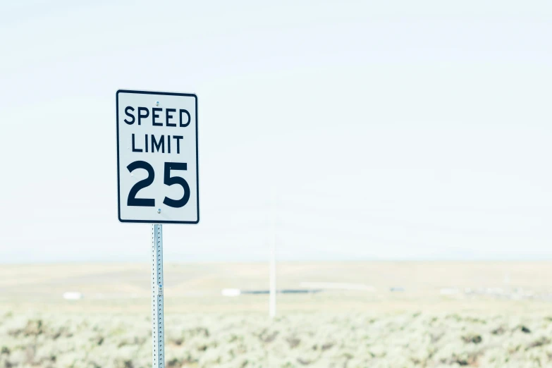 a speed limit sign sitting on the side of a road, by Carey Morris, unsplash, photographic print, 2 5 6 x 2 5 6 pixels, 25 years old, to