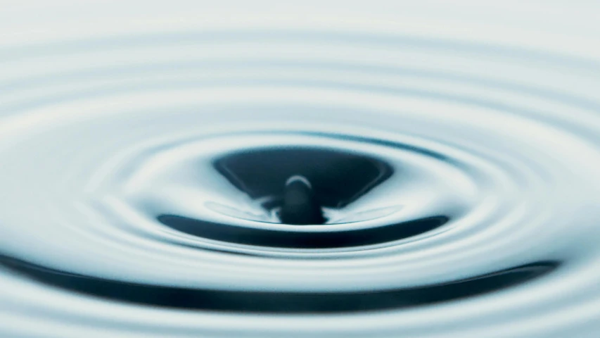 a drop of water falling into a body of water, unsplash, purism, rippling electromagnetic, concentric circles, promo image, smooth detailed