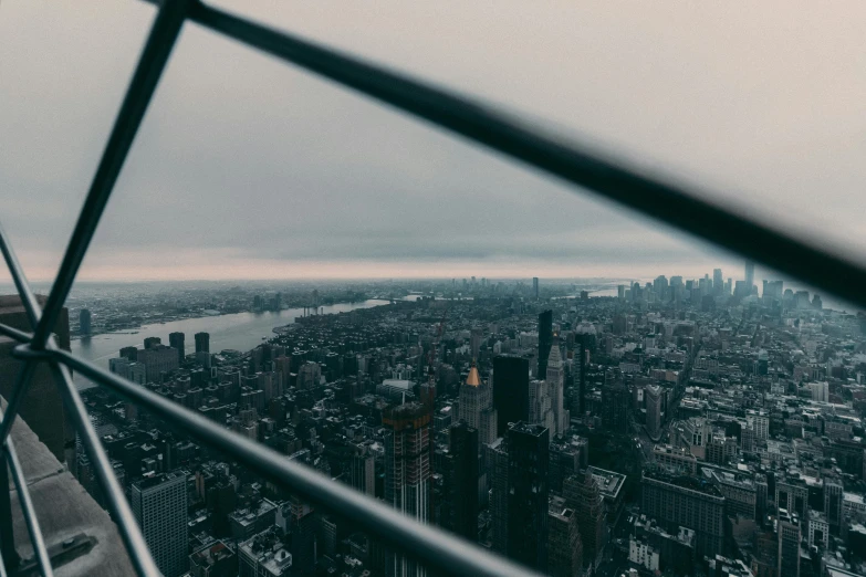 a view of a city from the top of a building, pexels contest winner, slight overcast, empire state building, instagram post 4k, lookout tower