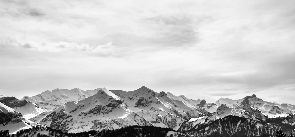 a black and white photo of a mountain range, a black and white photo, pexels, whistler, hq 4k phone wallpaper, on white, mixed art