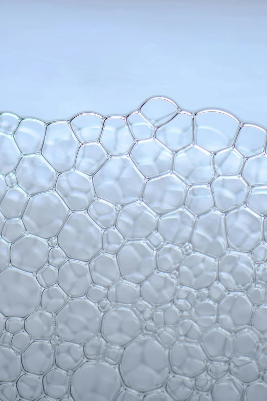 a close up of water bubbles on a window, an album cover, by Ryan Pancoast, reddit, conceptual art, hexagonal mesh fine wire, ilustration, clear background, 3d printed line texture