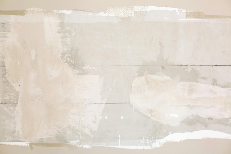 a wall that has some paint on it, a minimalist painting, inspired by Luc Tuymans, unsplash, lyrical abstraction, background image, beige, white ink, paper border