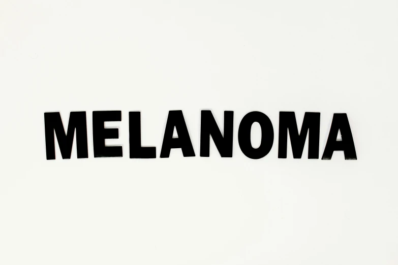 a black and white photo of the word melanoma, by Raymond Duchamp-Villon, in the style of john baldessari, humanoid, trending on r/streetwear, panorama