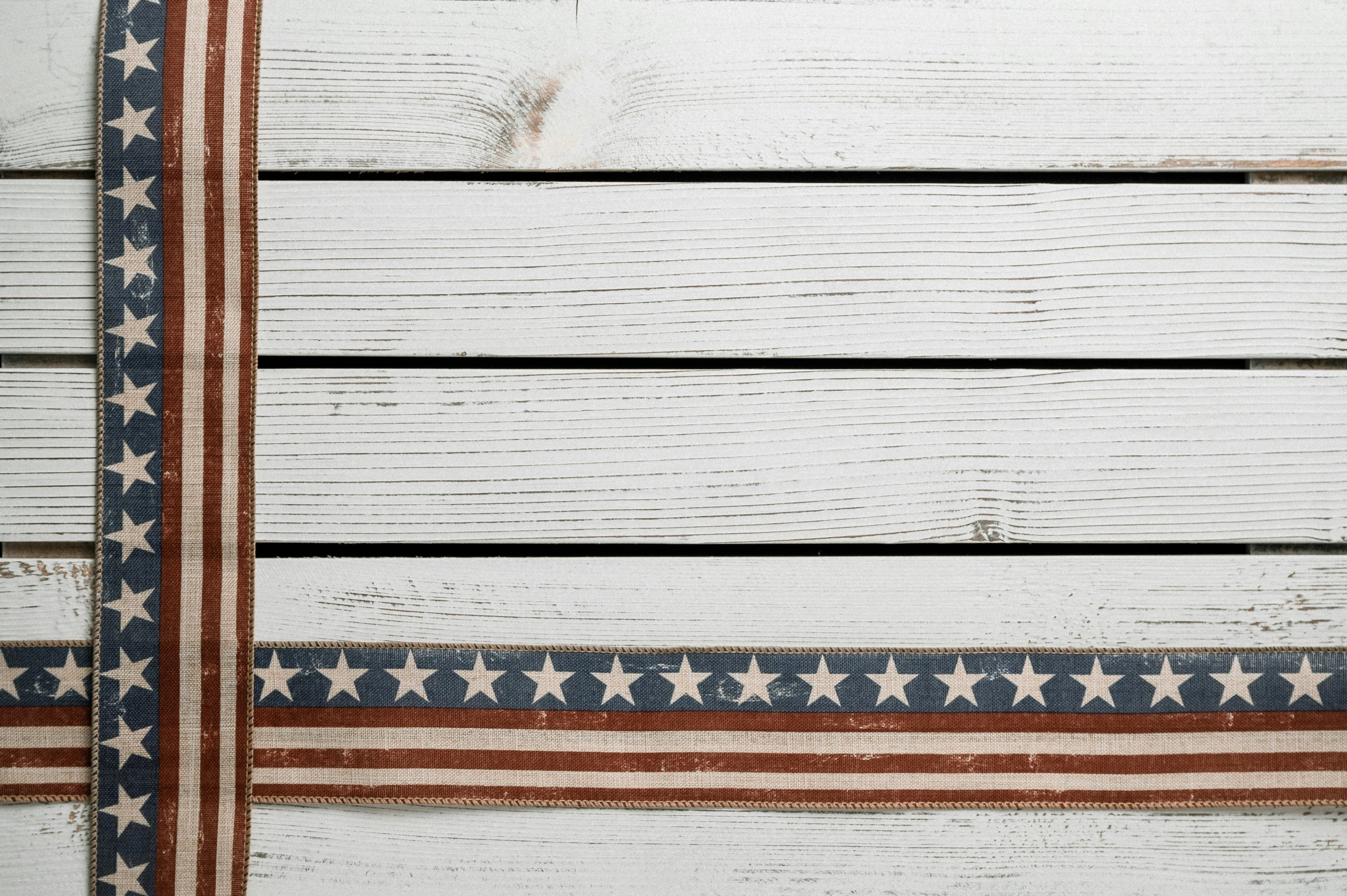 a wooden wall with an american flag painted on it, an album cover, white ribbon, vintage - w 1 0 2 4, low detail, white