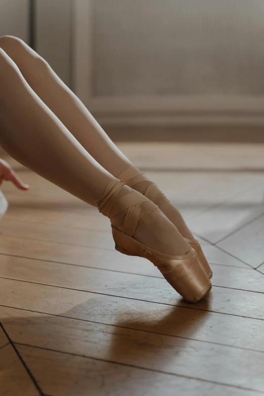 a close up of a ballerina's feet on the floor, by Elizabeth Polunin, arabesque, standing on a desk, premium quality, banner, shot with sony alpha