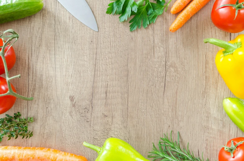 a wooden table topped with lots of different types of vegetables, pexels contest winner, carrot, background image, wood surface, cooking