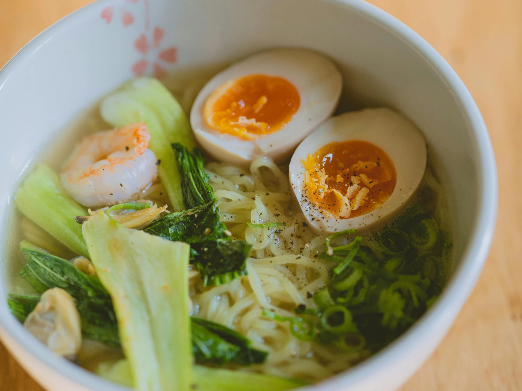 a close up of a bowl of food on a table, inspired by Tan Ting-pho, pexels contest winner, sōsaku hanga, an egg, avatar image, square, ramen