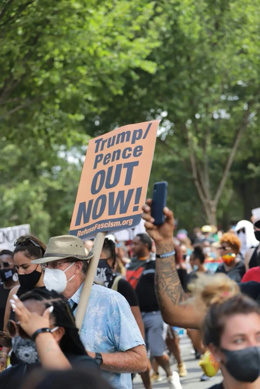 a crowd of people walking down a street holding signs, trending on reddit, graffiti, at the white house, more, essence, thumbnail