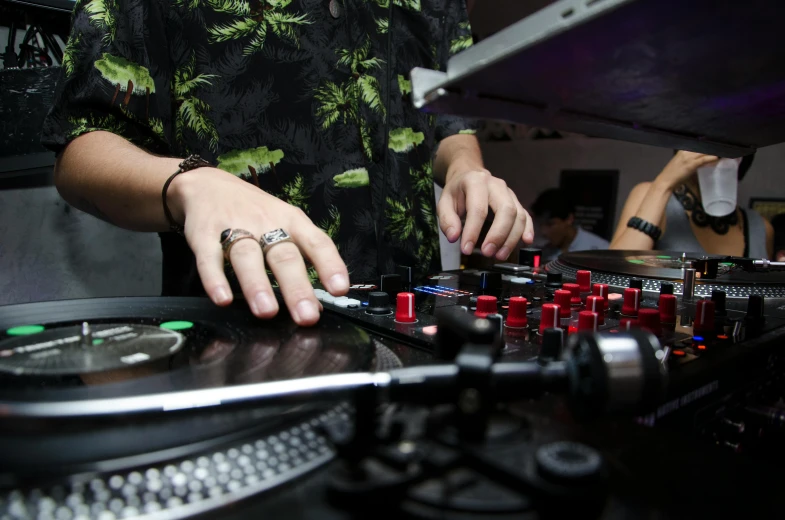 a person that is playing some kind of music, pexels, process art, turntablism dj scratching, avatar image, bartending, item