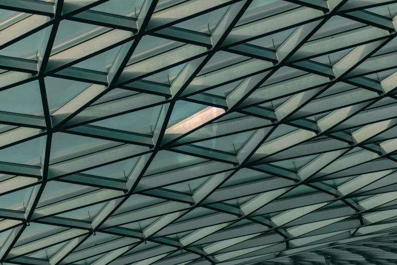 a clock hanging from the ceiling of a building, inspired by Zaha Hadid, unsplash contest winner, light and space, the british museum, aquamarine windows, square, canopy