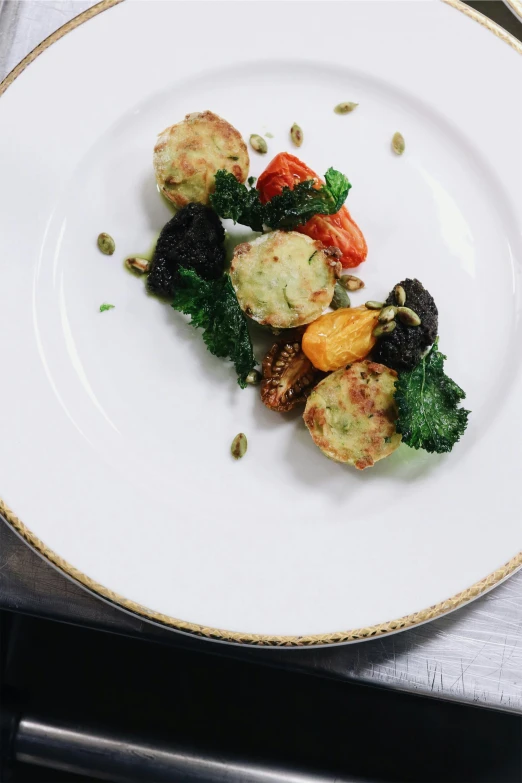 a close up of a plate of food on a table, inspired by Richmond Barthé, vegetables, premium, profile image, stuffed