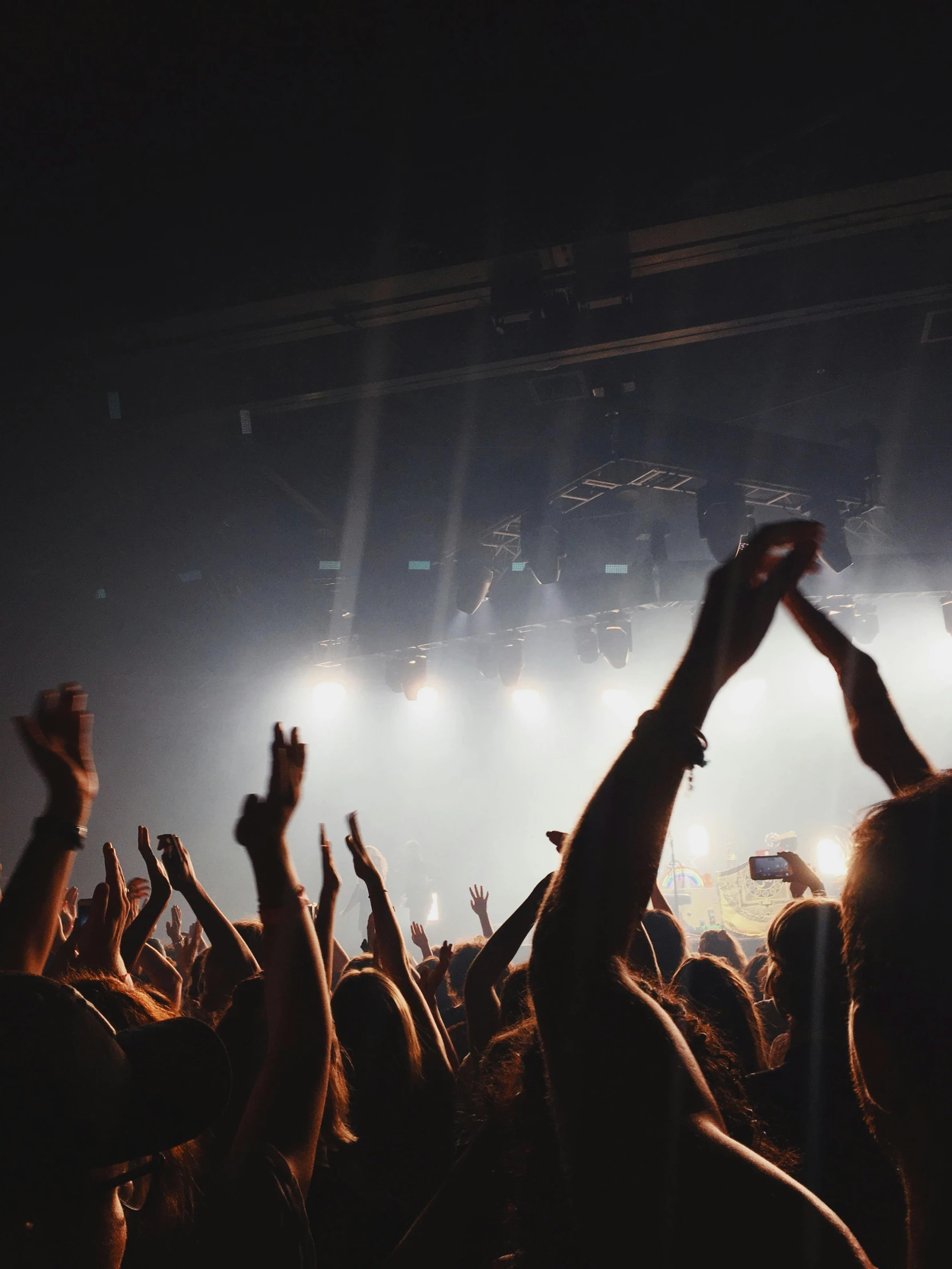 a crowd of people at a concert with their hands in the air, pexels contest winner, happening, plain background, promo image, multiple stories, profile picture