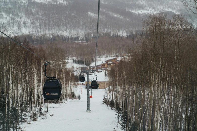 a ski lift sitting on top of a snow covered slope, by Edward Avedisian, featured on reddit, renaissance, aspen grove in the background, фото девушка курит, located in hajibektash complex, listing image