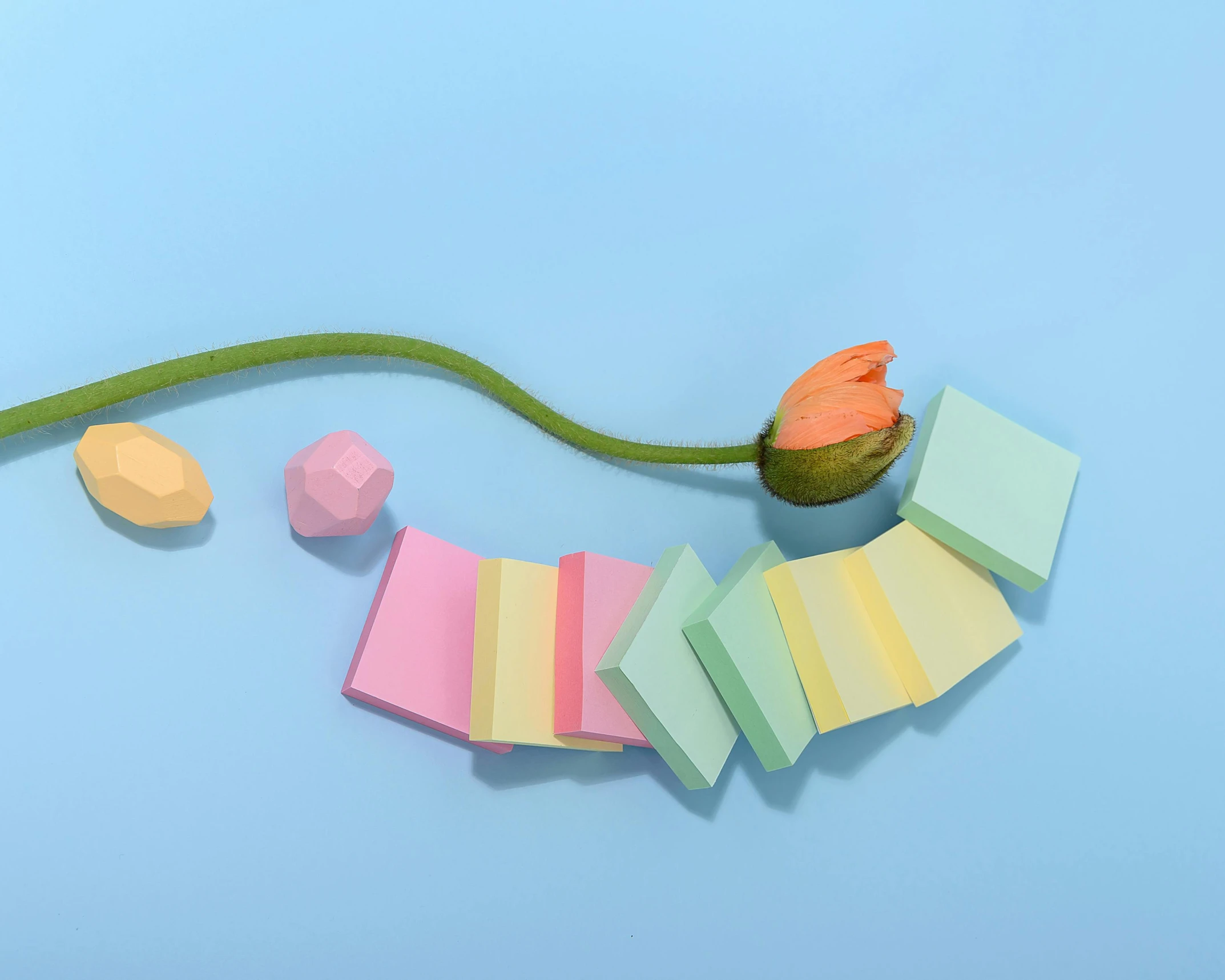 a flower sitting on top of a piece of paper, an abstract sculpture, inspired by jeonseok lee, trending on pexels, conceptual art, candy pastel, blocks, programming, product introduction photo