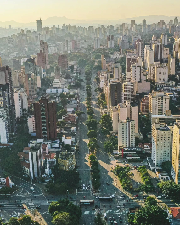 an aerial view of a city with tall buildings, by Ceferí Olivé, lgbtq, banner, hosada, travel
