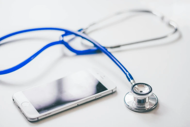 a stethoscope next to a cell phone and a stethoscope, pexels, avatar image, background image, instagram post, up close picture