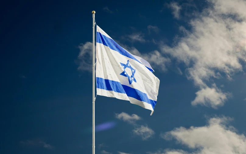 the israeli flag is flying high in the sky, an album cover, inspired by Israel Tsvaygenbaum, pexels, square, ultra hi resolution picture, 8 k hi - res, shot on iphone 1 3 pro