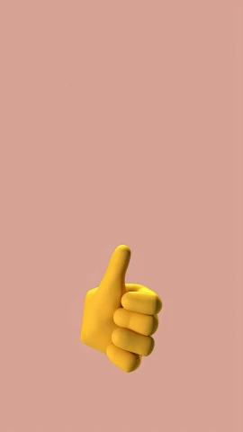 a hand giving a thumbs up on a pink background, trending on pexels, postminimalism, yellow latex gloves, behance lemanoosh, portrait of bart simpson, - 9