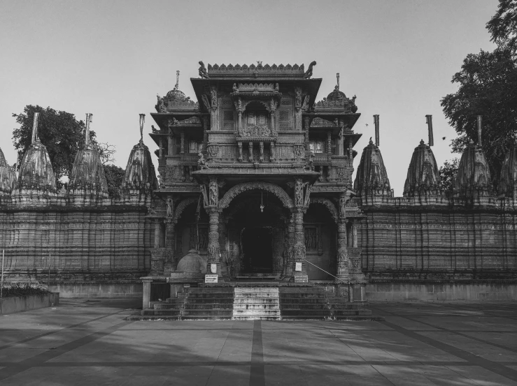 a black and white photo of a temple, samikshavad, 🦑 design, profile picture 1024px, listing image, detailed medium format photo