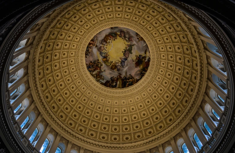 the dome of the u s capitol building, by Samuel Washington Weis, visual art, gigapixel photo, fresco, instagram post, profile image