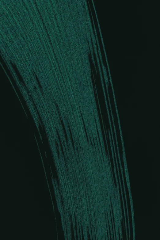 a green brush stroke on a black background, an album cover, generative art, 2 5 6 x 2 5 6 pixels, pine color scheme, threads, ello
